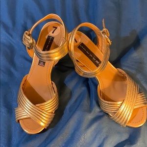 Steven P-SOLA Gold Sandals